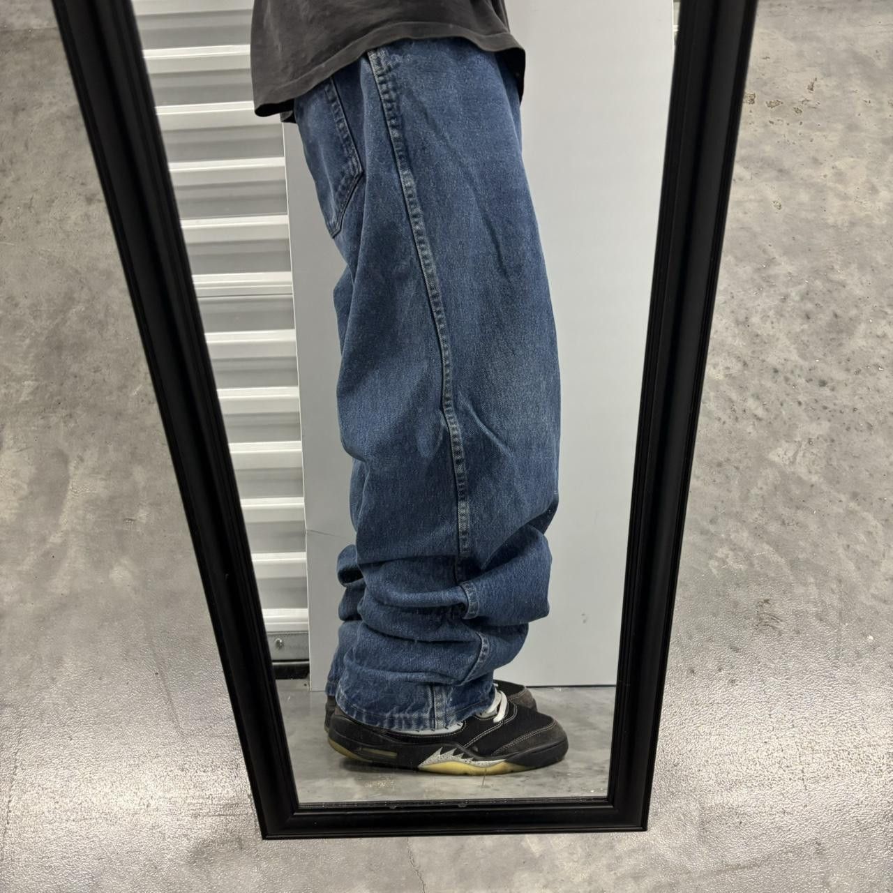 Japanese Brand × Vintage Crazy Vintage Y2K/2000s Baggy Medium Wash Skater Denim Jeans! Size US 44 / EU 60 - 2 Thumbnail