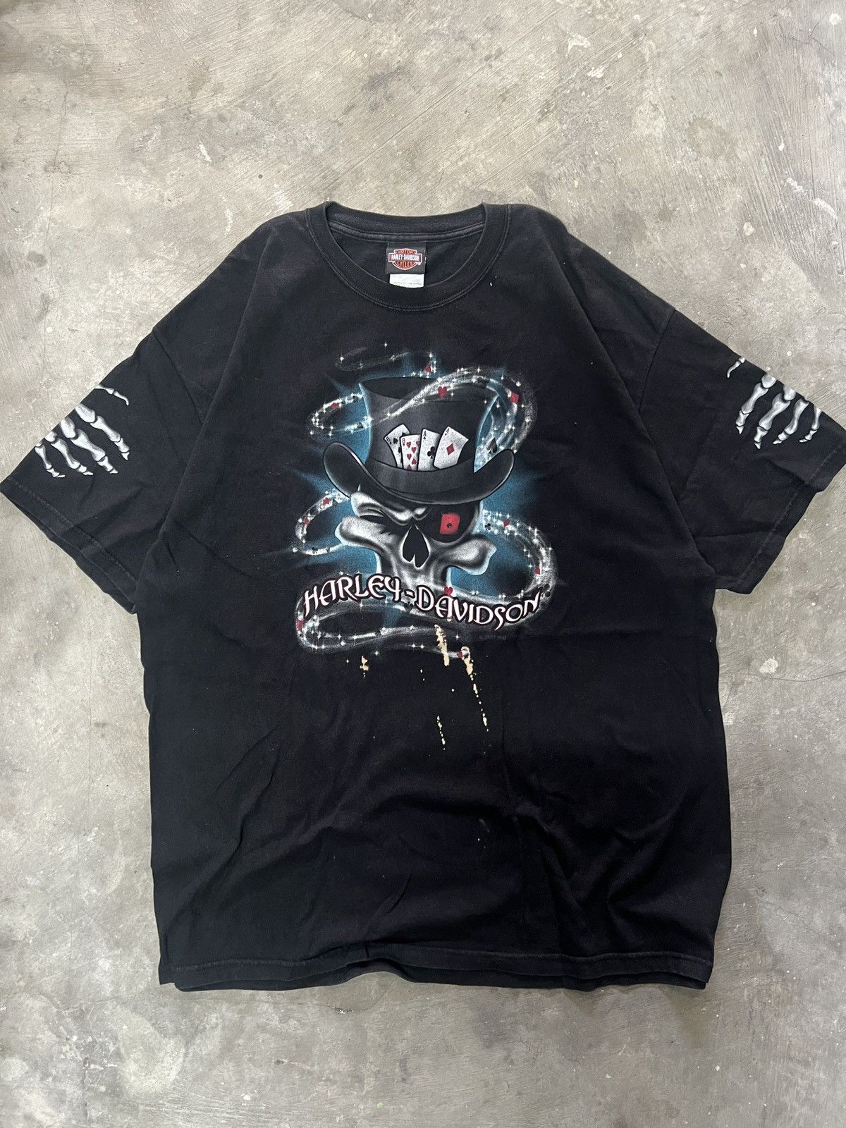 Harley Davidson Harley-Davidson Double Sided Skull DeadMan Hand Size US XL / EU 56 / 4 - 2 Thumbnail
