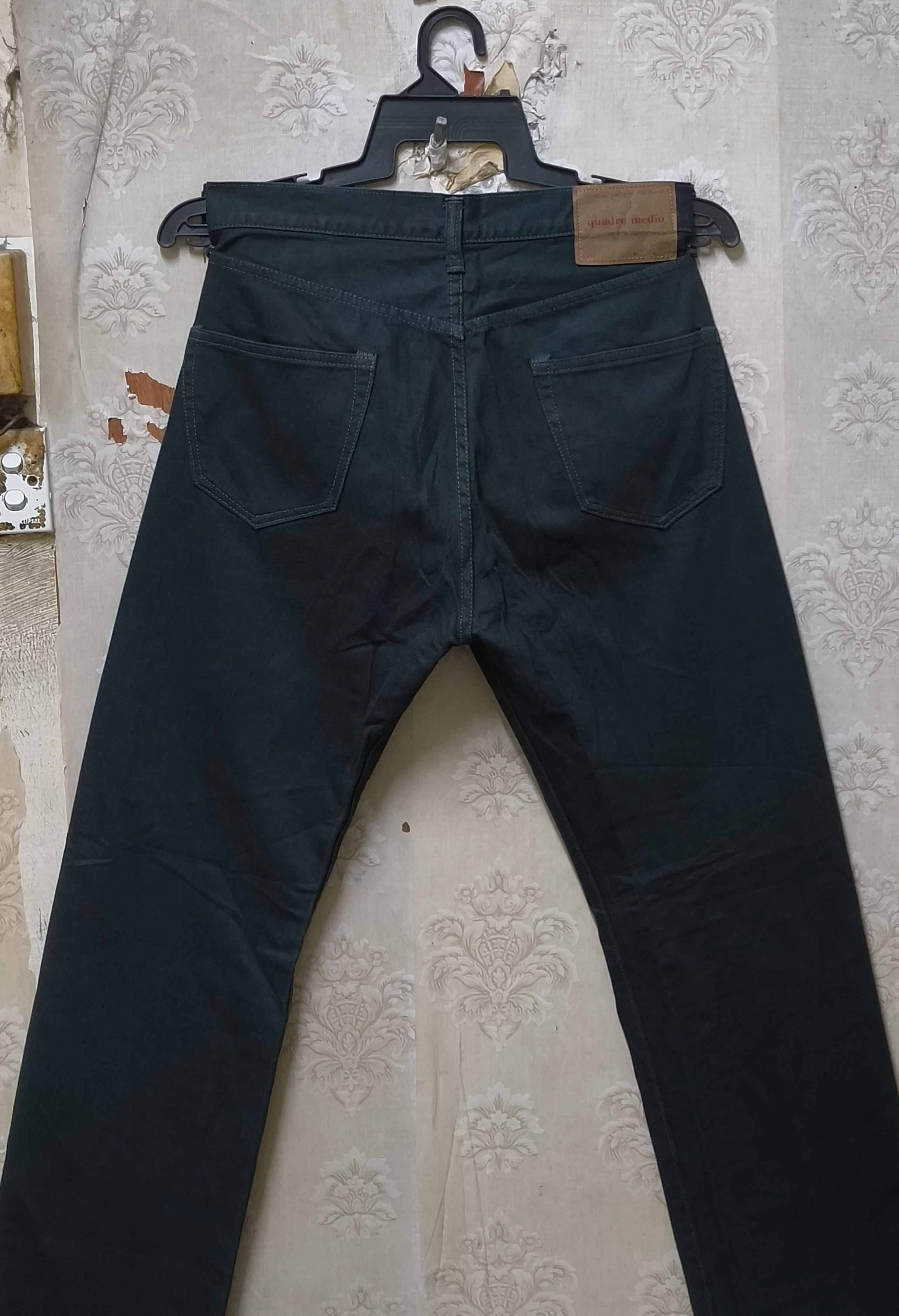 Japanese Brand Quadro Medio Jeans Vintage made in Japan Size US 35 - 5 Thumbnail