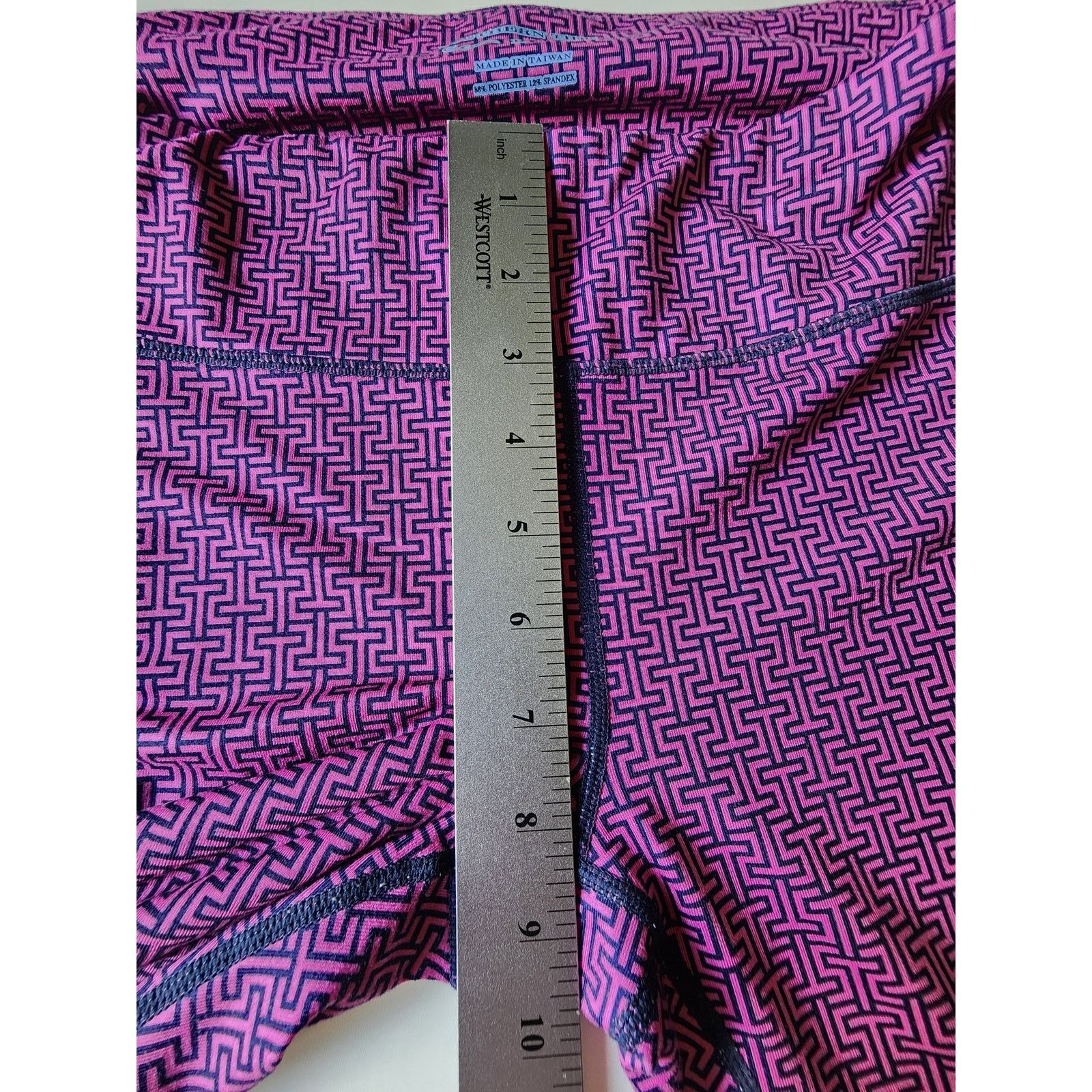 Southern Tide Southern Tide Performance Leggings Women's Large Pink/Navy Size 32" / US 10 / IT 46 - 6 Thumbnail
