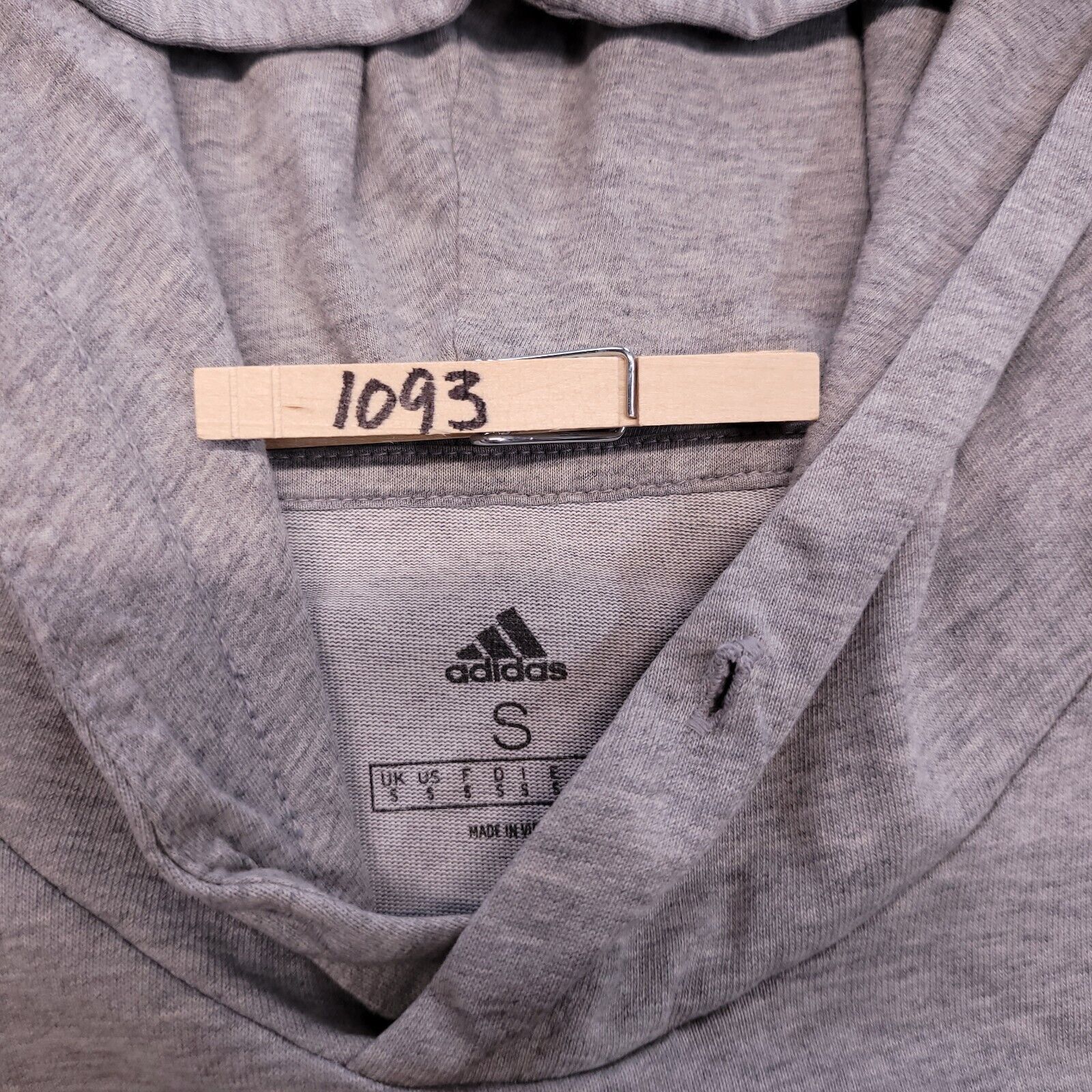 Adidas Adidas Hooded Pullover Sweatshirt Mens Size Small S Gray Size US S / EU 44-46 / 1 - 3 Thumbnail