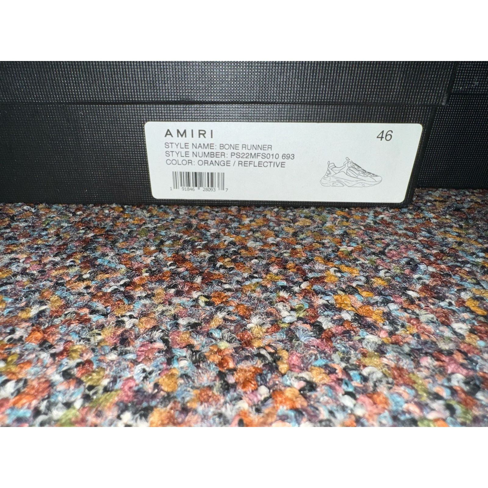 Amiri o1rshd1 Bone Runners in Orange/Reflective Size US 13 / EU 46 - 9 Thumbnail