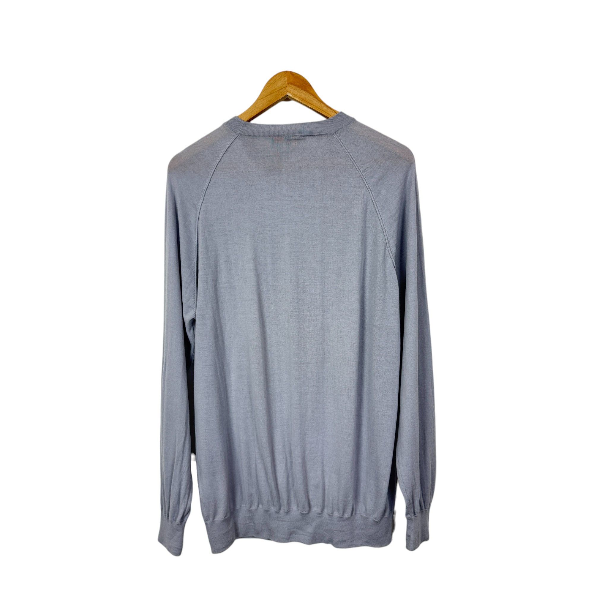 Loro Piana Crew Neck Sweater, Size 54, Grey, Luxury Style Size US XL / EU 56 / 4 - 2 Thumbnail