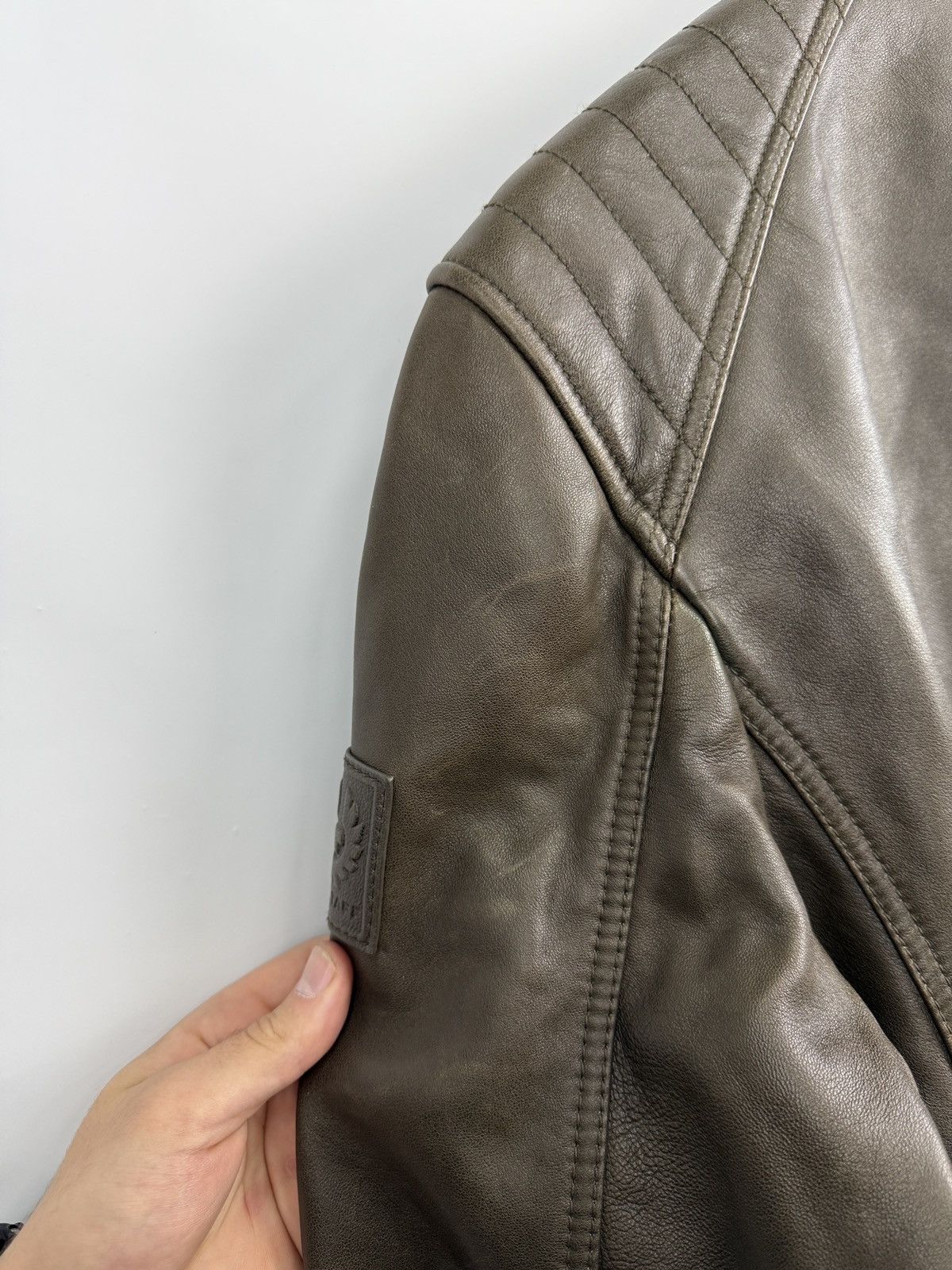 Belstaff ❗️NEW 🇬🇧 Belstaff Sheep Leather Jacket 100038 V Racer Size US M / EU 48-50 / 2 - 18 Thumbnail