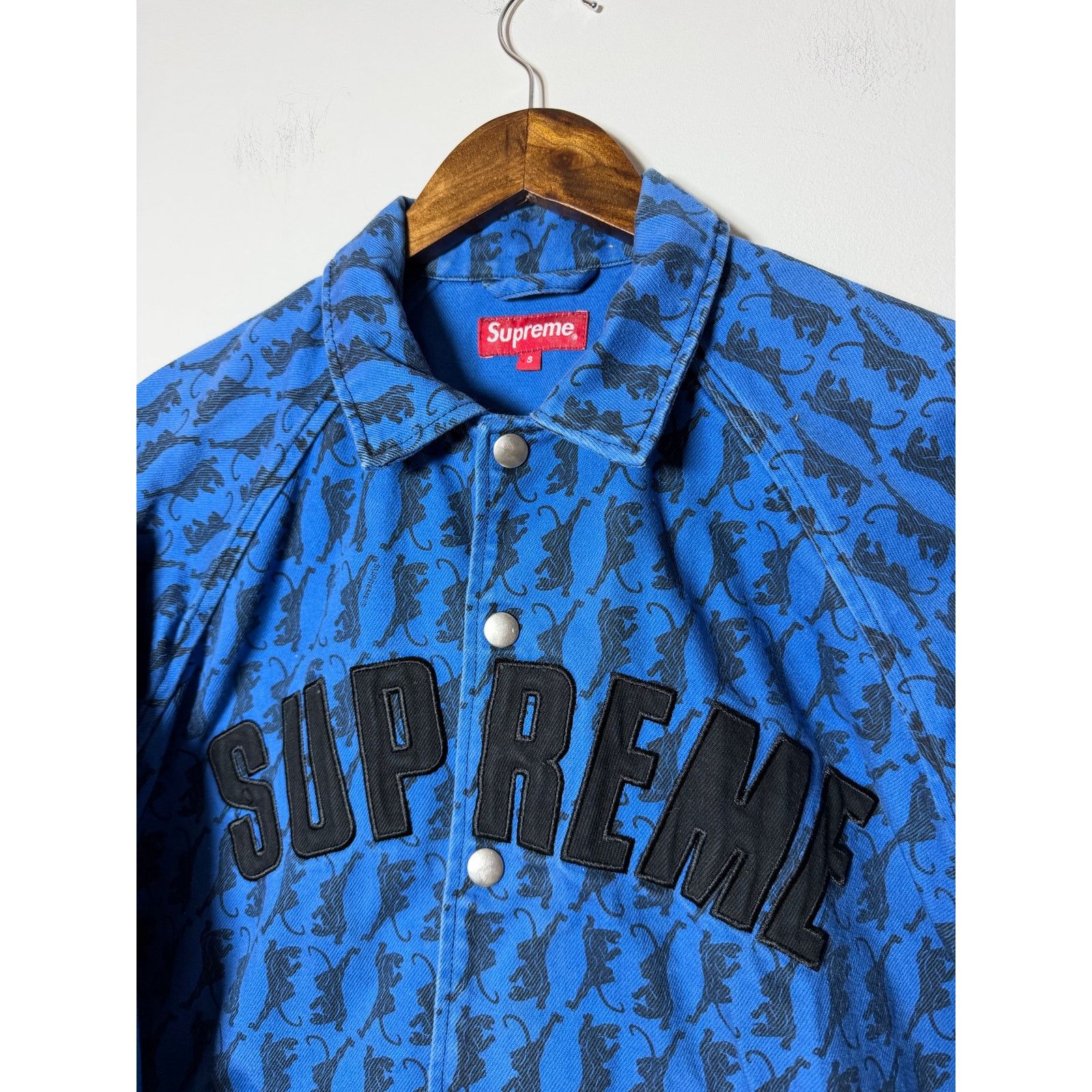 Supreme Supreme Panther Snap Front Twill Jacket Size US S / EU 44-46 / 1 - 2 Thumbnail