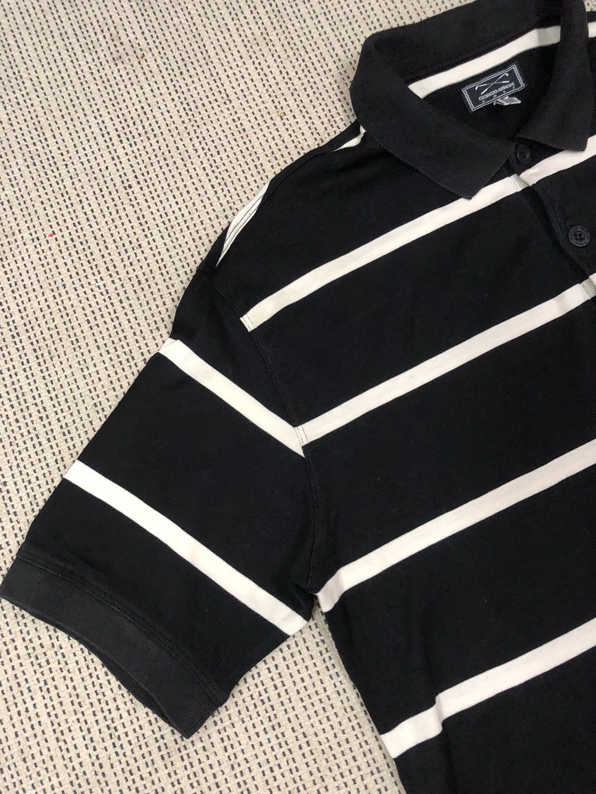 Giorgio Armani GIORGIO ARMANI STRIPE POLO TEE Size US L / EU 52-54 / 3 - 2 Thumbnail