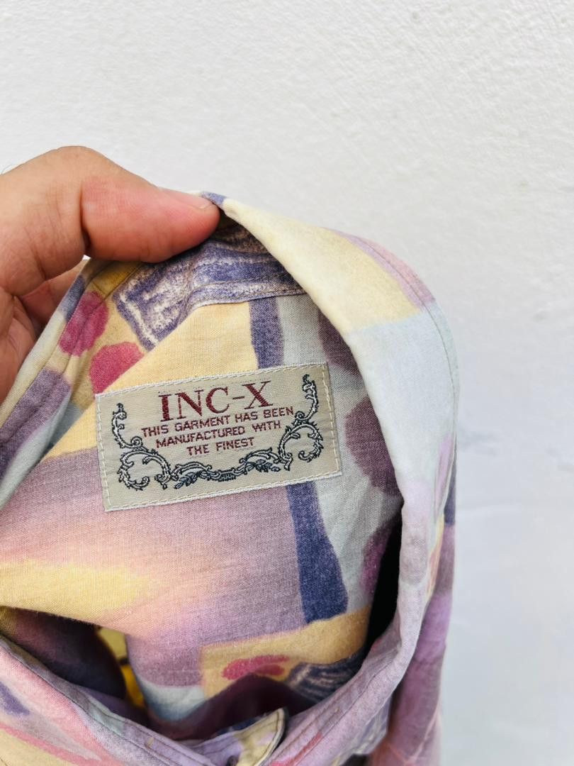 Japanese Brand Vintage INC-X Artist Designed Fashion Style Shirt Size US L / EU 52-54 / 3 - 8 Thumbnail