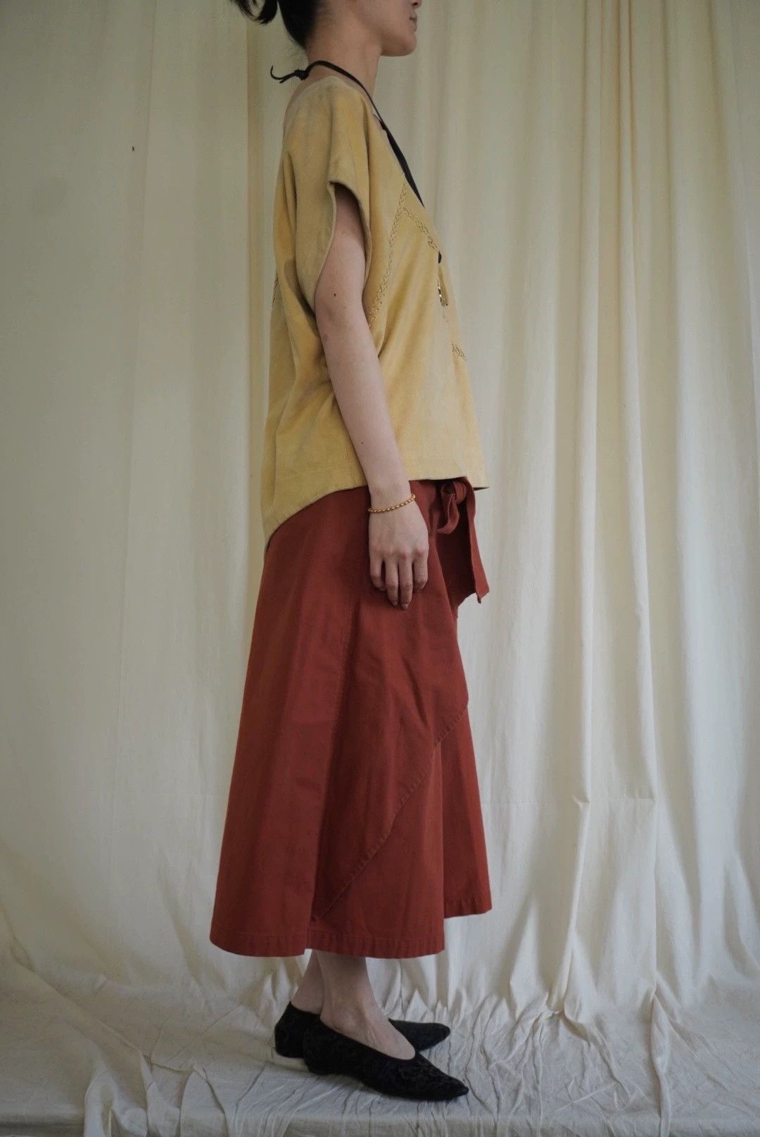 Issey Miyake Issey Miyake 1991 Woven Sheepskin Tuxedo Top Yellow Suede M Size M / US 6-8 / IT 42-44 - 4 Thumbnail