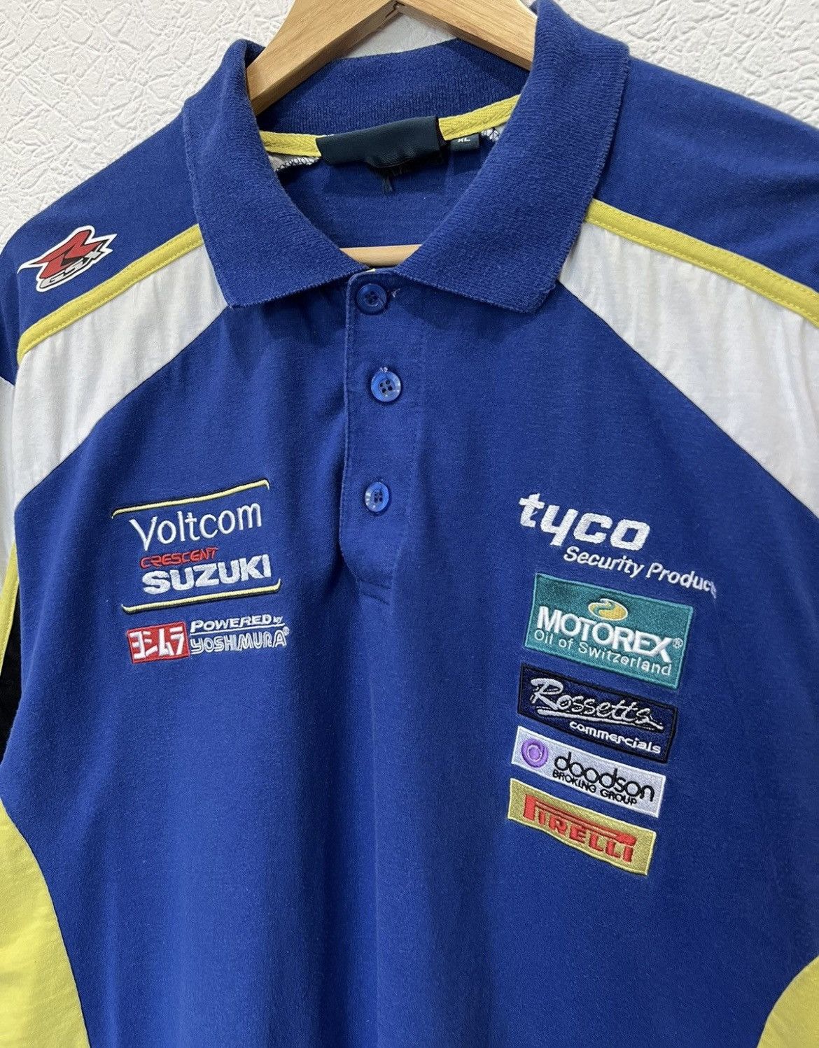 Vintage Suzuki Voltkom F1 Polo Shirt Racing Size US XL / EU 56 / 4 - 3 Thumbnail