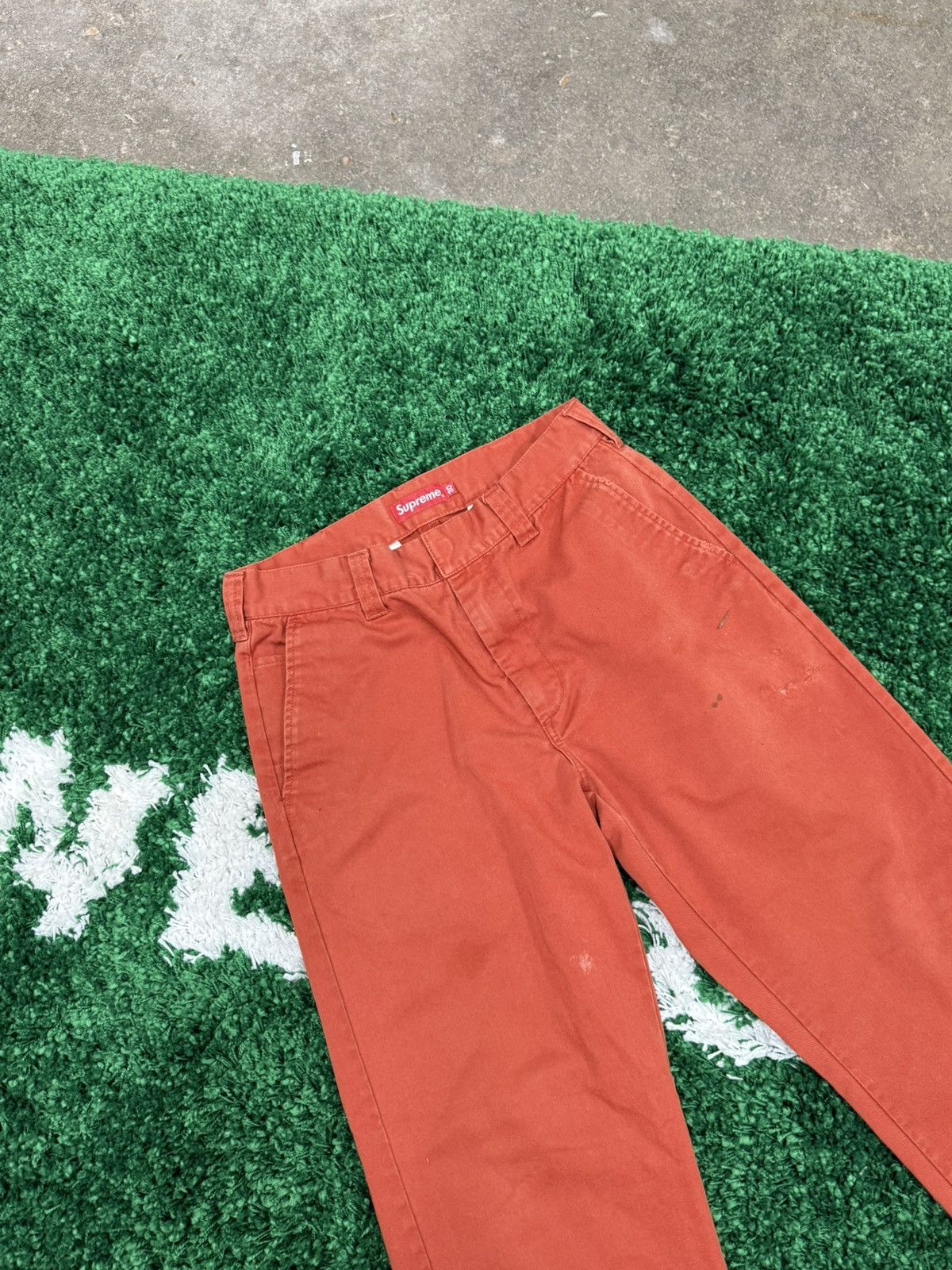 Supreme Supreme Work Pants Clay SS21 Sz. 30 Dark Red Orange Size US 30 / EU 46 - 3 Thumbnail