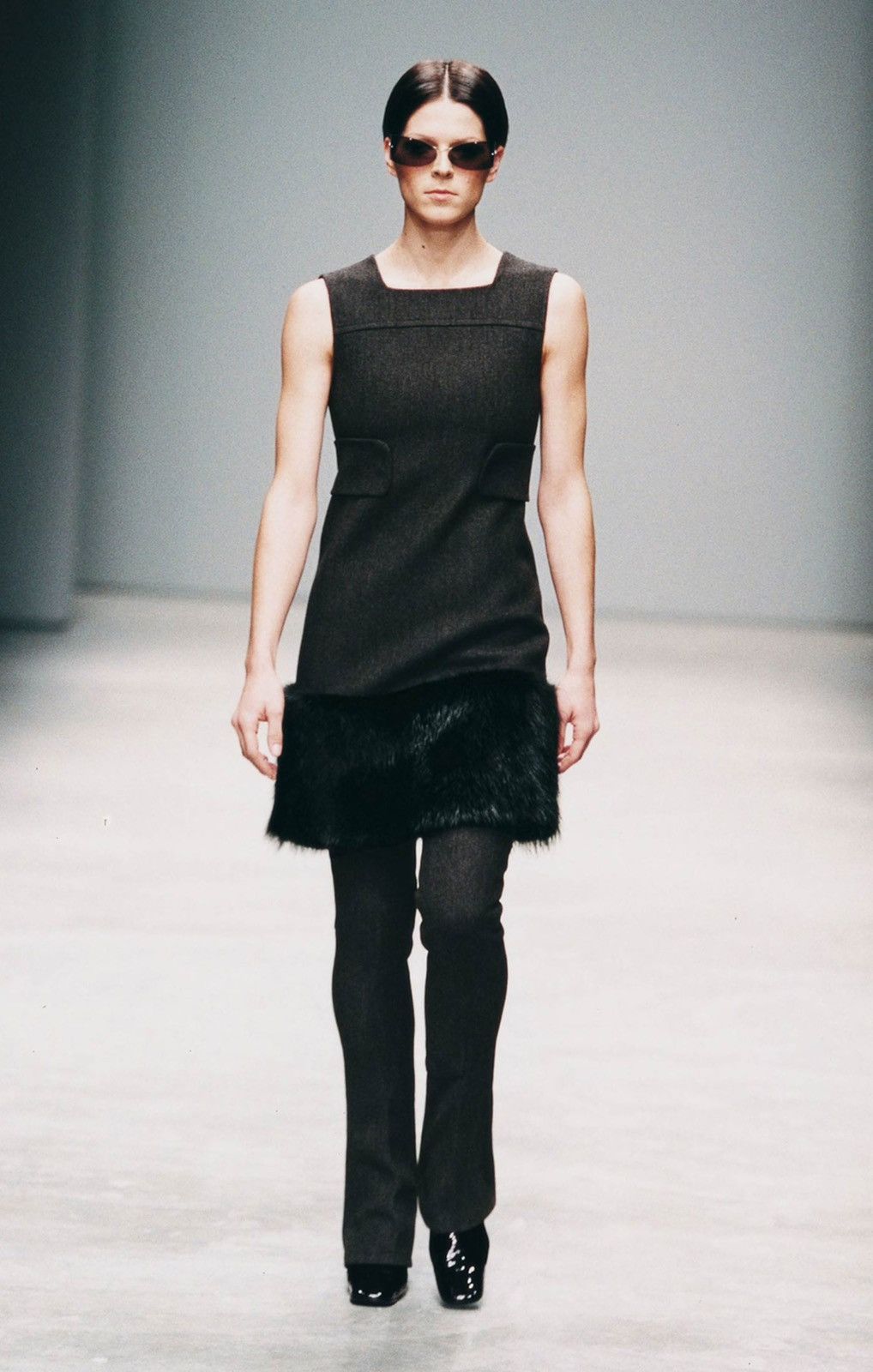 Prada Prada F/W2001 Wool Fur Dress Size S / US 4 / IT 40 - 2 Thumbnail