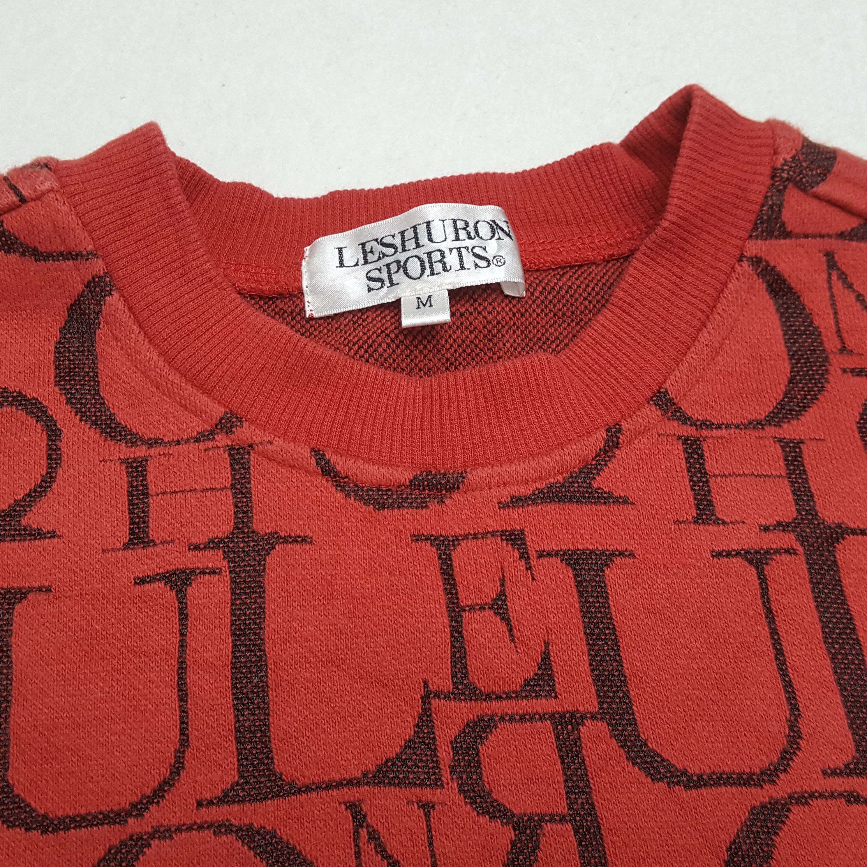 Vintage LESHURON SPORTS Fullprint Design Fashion Style Sweatshirt Size US M / EU 48-50 / 2 - 9 Thumbnail