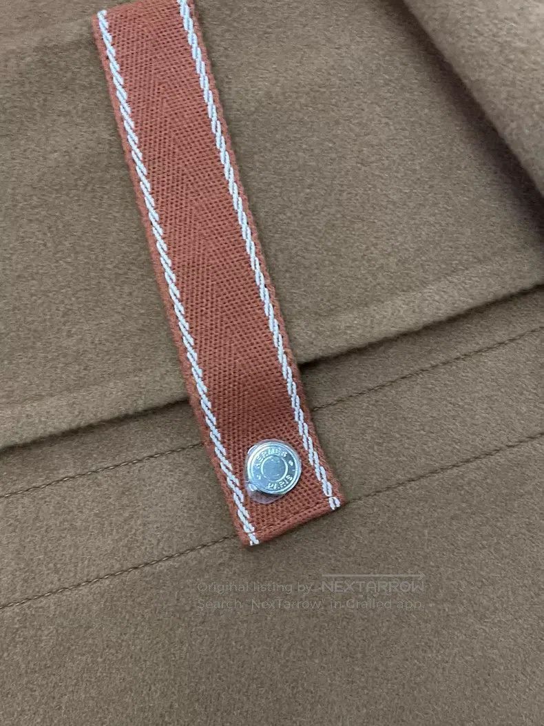Hermes Hermes Olive Brown Cashmere Coat, Loose Fit Size XS / US 0-2 / IT 36-38 - 2 Thumbnail