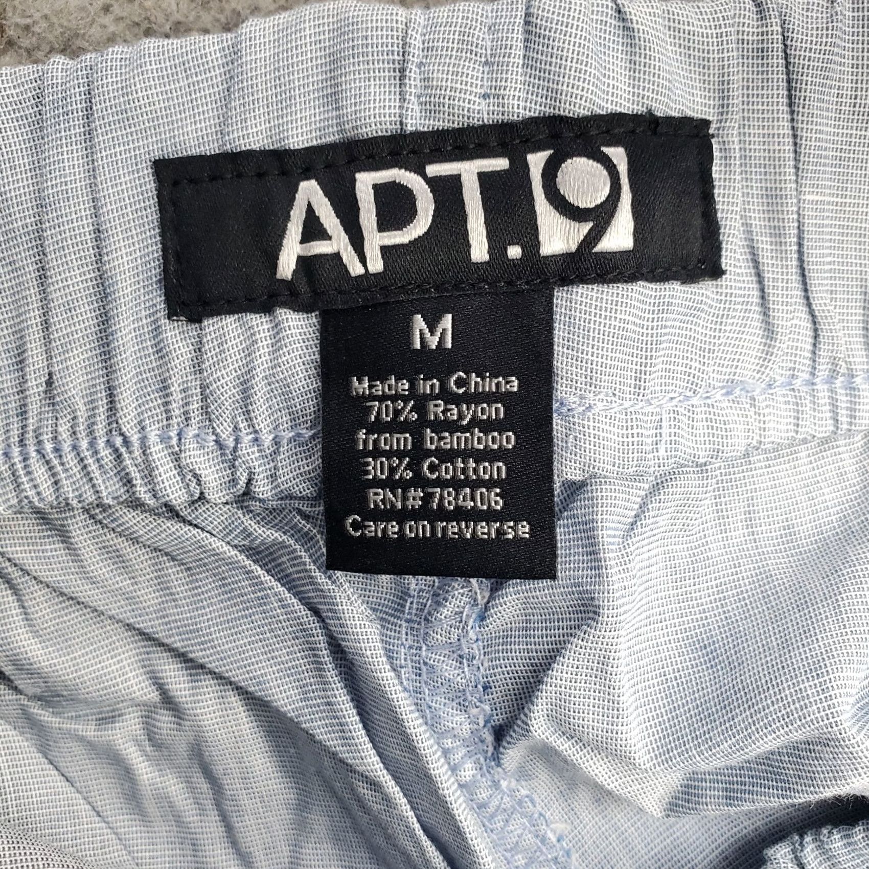 Apt. 9 Apt. 9 Pajama Shorts Mens M Blue Rayon Sleepwear Drawstring Waist Bedding Lounge Shorts Size US 31 - 6 Thumbnail