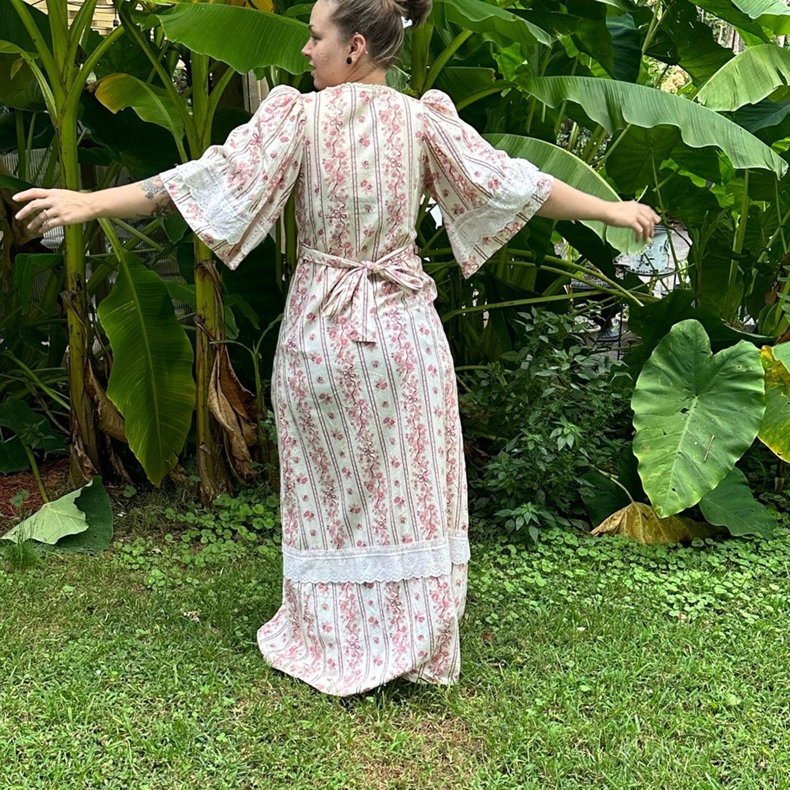 Vintage Vintage Jack Kramer 70’s Boho Maxi Dress Size S / US 4 / IT 40 - 5 Thumbnail