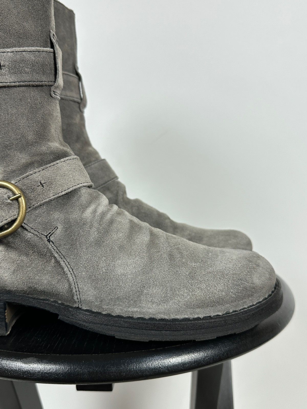 Fiorentini + Baker Fiorentini + Baker Eternity 2 Buckle Moto Ankle Suede Boots Size US 7 / IT 37 - 14 Thumbnail