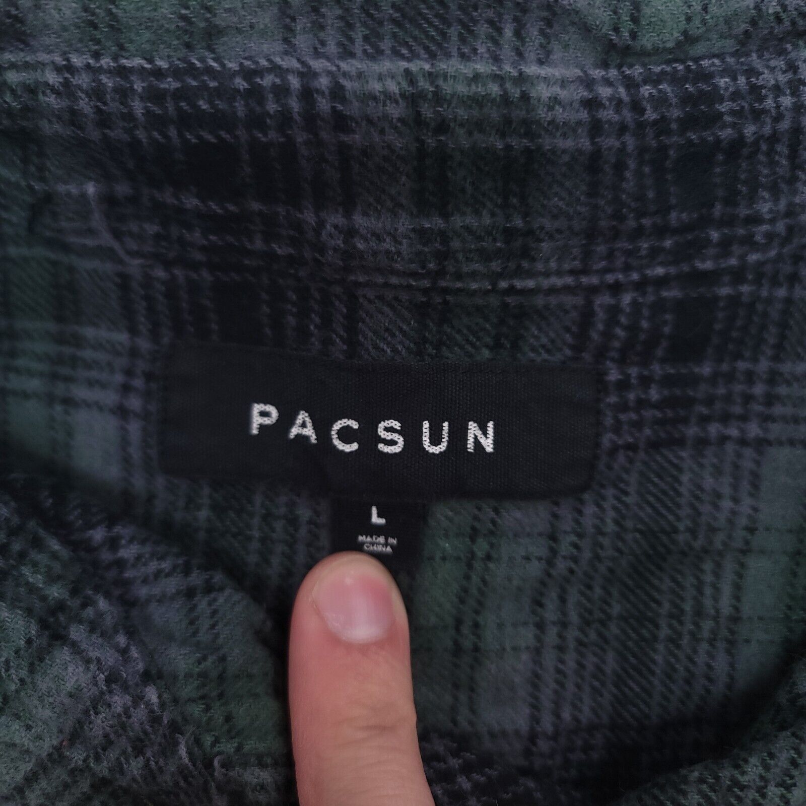 Pacsun PacSun Tartan Flannel Shirt Mens Size Large L Green Black Size US L / EU 52-54 / 3 - 3 Thumbnail