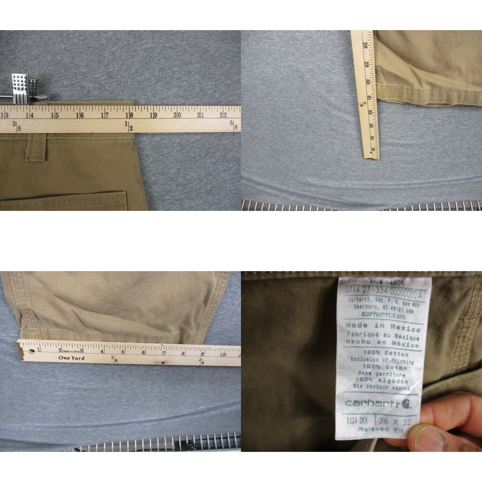 Carhartt Carhartt Pants 36 Mens Relaxed Fit Canvas Work Duck Utility Size US 36 / EU 52 - 8 Thumbnail