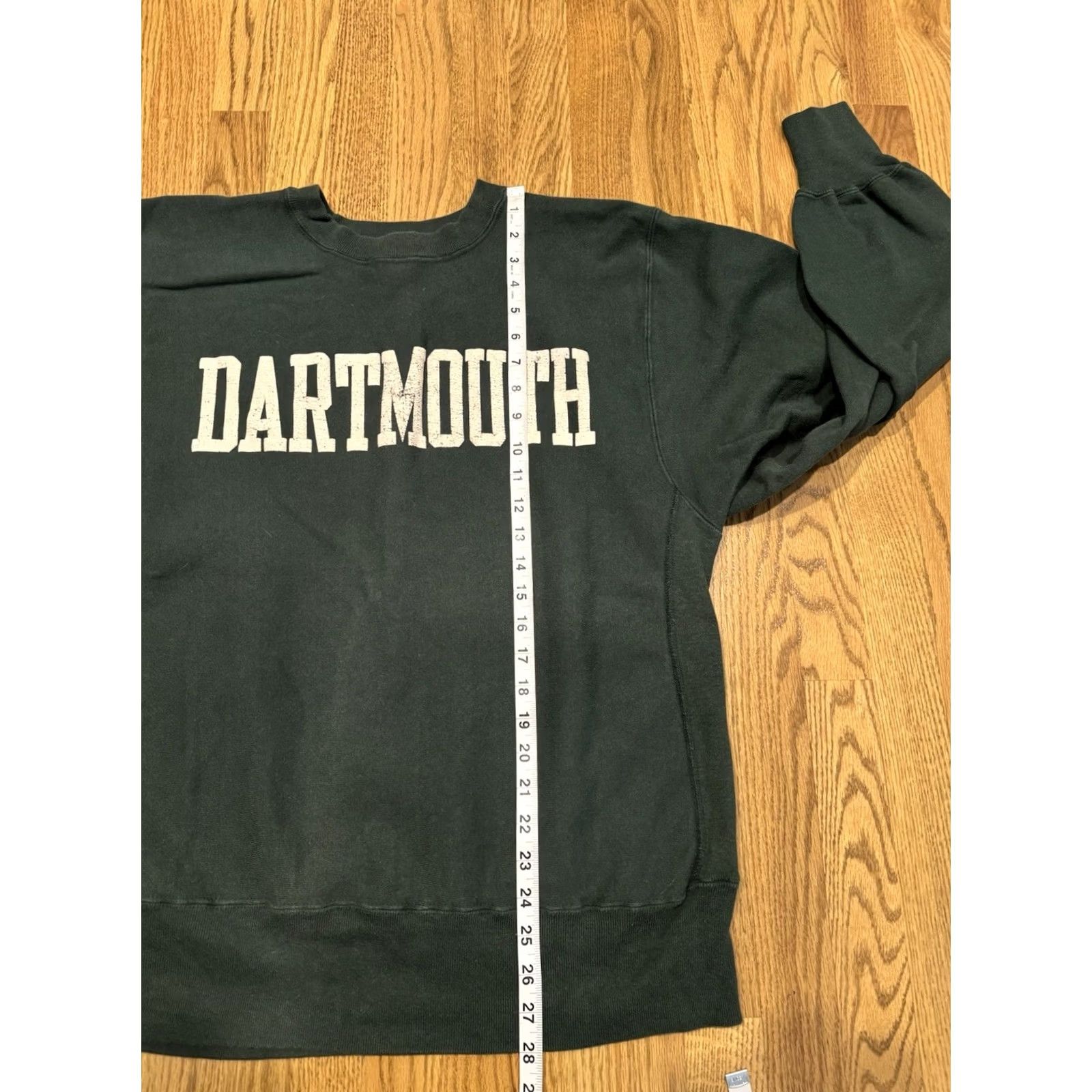 Champion VINTAGE Champion Reverse Weave Sweatshirt Men Large Green 80s 90s College University Graphic Print Pullover Crew Neck Size US L / EU 52-54 / 3 - 5 Thumbnail