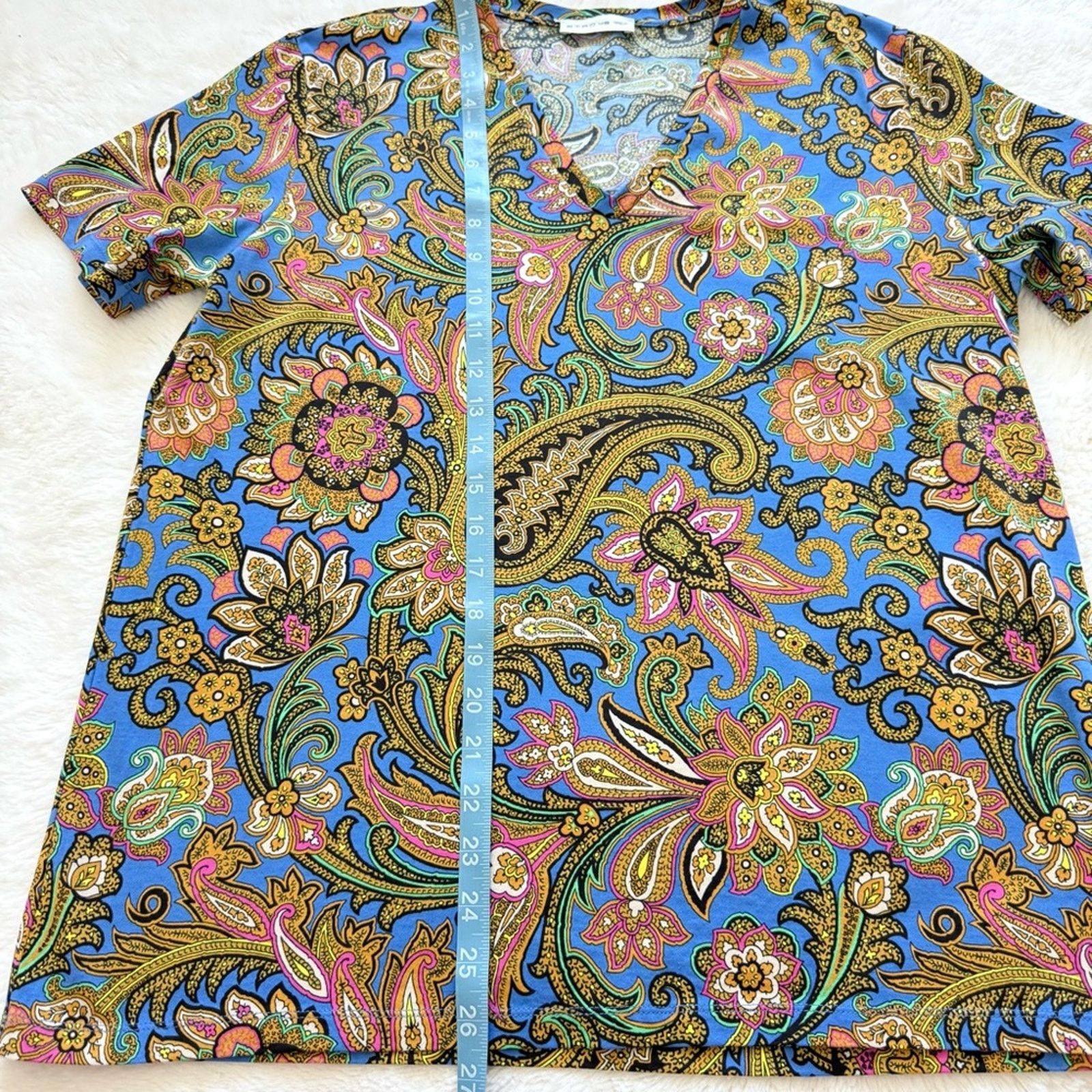 Etro ETRO cotton women Tshirt size L Authentic Retail 480$ Size L / US 10 / IT 46 - 6 Thumbnail