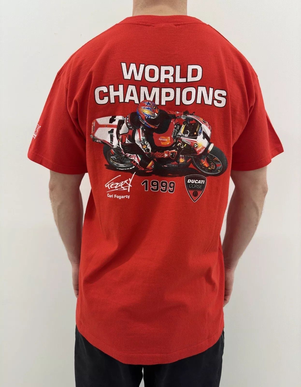 Ducati × Vintage Vintage 1999 Ducati Moto Racing Shirt Nascar Carl Fogarty Size US L / EU 52-54 / 3 - 2 Thumbnail