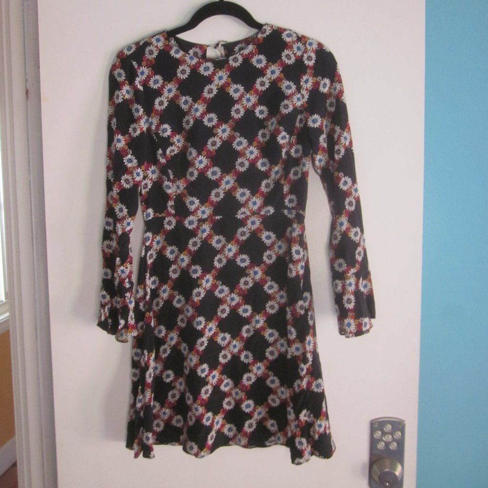 Sandro Sandro Rony Silk Floral Dress Size 1 Size S / US 4 / IT 40 - 5 Thumbnail