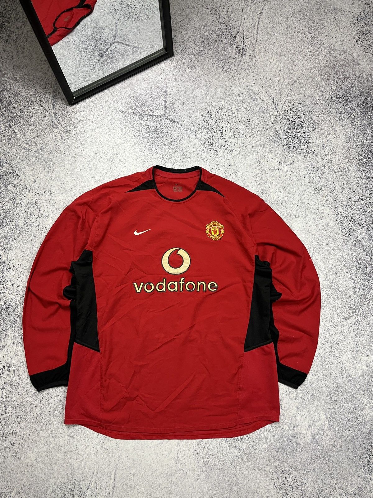 Nike Vintage 00’s Nike Manchester United Longsleeve Jersey Rare Size US XL / EU 56 / 4 - 1 Thumbnail