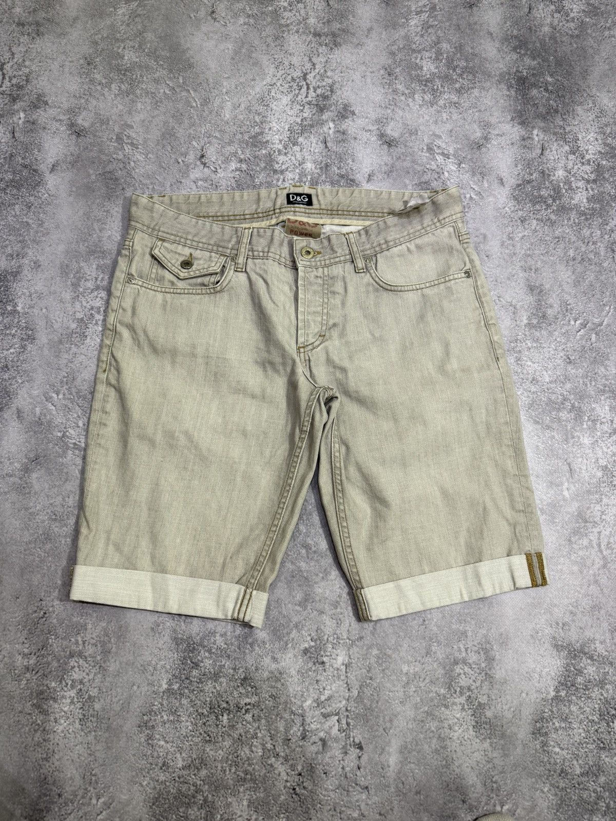 Dolce & Gabbana Dolce & Gabbana Vintage Metal Logo Denim Shorts Size US 34 / EU 50 - 4 Thumbnail