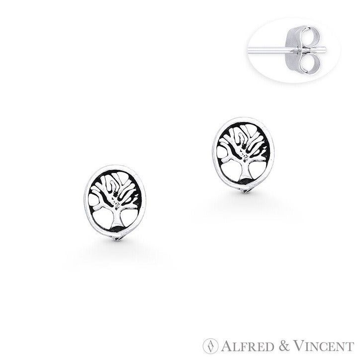 Other Antique-Finish Tree-of-Life Charm Stud Earrings Size ONE SIZE - 1 Preview