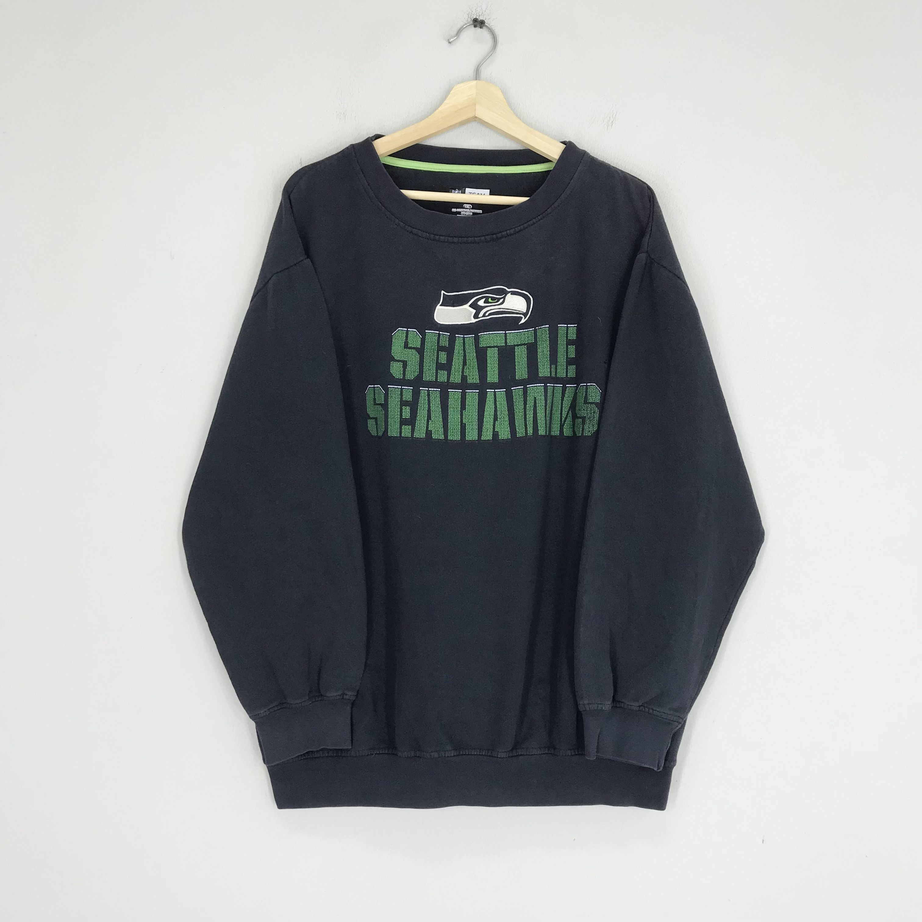 NFL Vintage Seahawks Crewneck, Seahawks Sweatshirt - 65 Size US XXL / EU 58 / 5 - 1 Thumbnail
