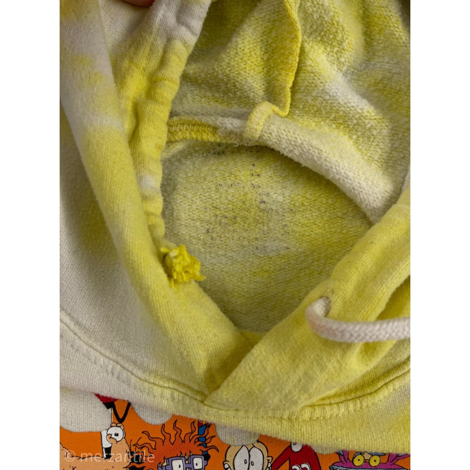 Nickelodeon Nickelodeon Womens Hoodie 1X Yellow Jersey Polyester 90's Cartoon Characters Hooded Oversized Pullover Size XL / US 12-14 / IT 48-50 - 4 Thumbnail