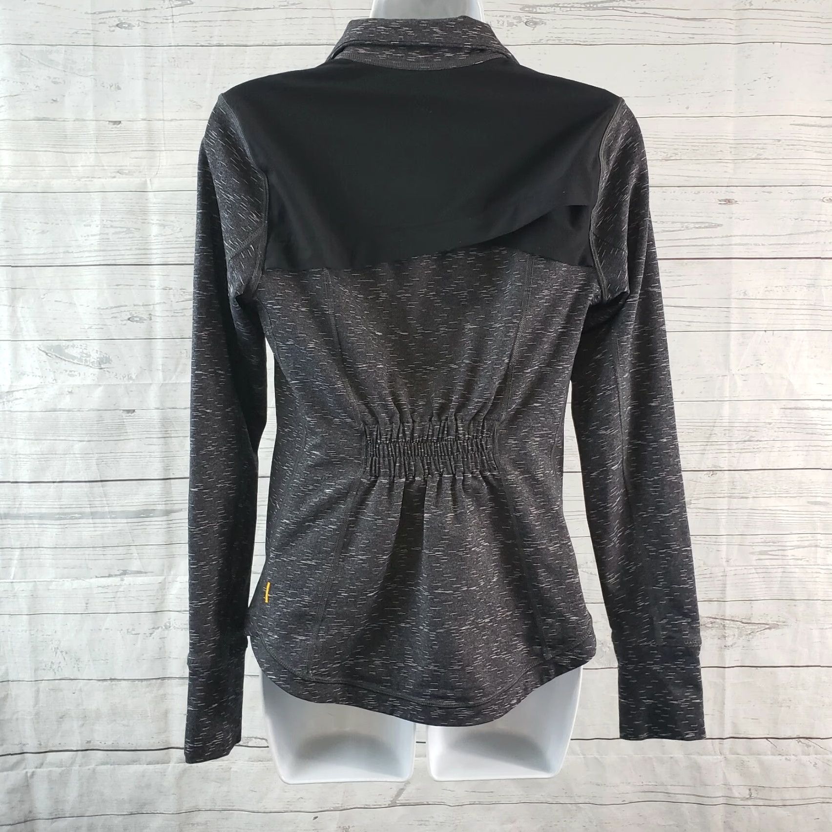 Vintage Lucy Athletic Jacket Womens Small Black Gray Long Sleeve Full Zip Size S / US 4 / IT 40 - 5 Thumbnail