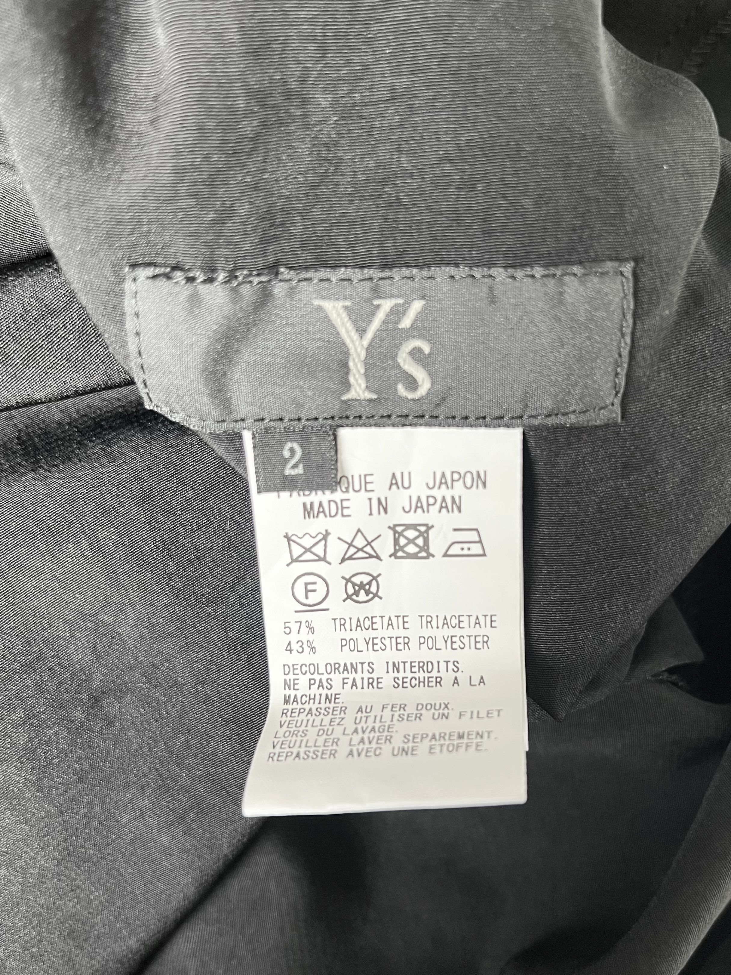 Yohji Yamamoto Yohji Yamamoto Y's CREPE de CHINE ASYMMETRIC WIDE PANT SKIRT Size 32" / US 10 / IT 46 - 11 Thumbnail