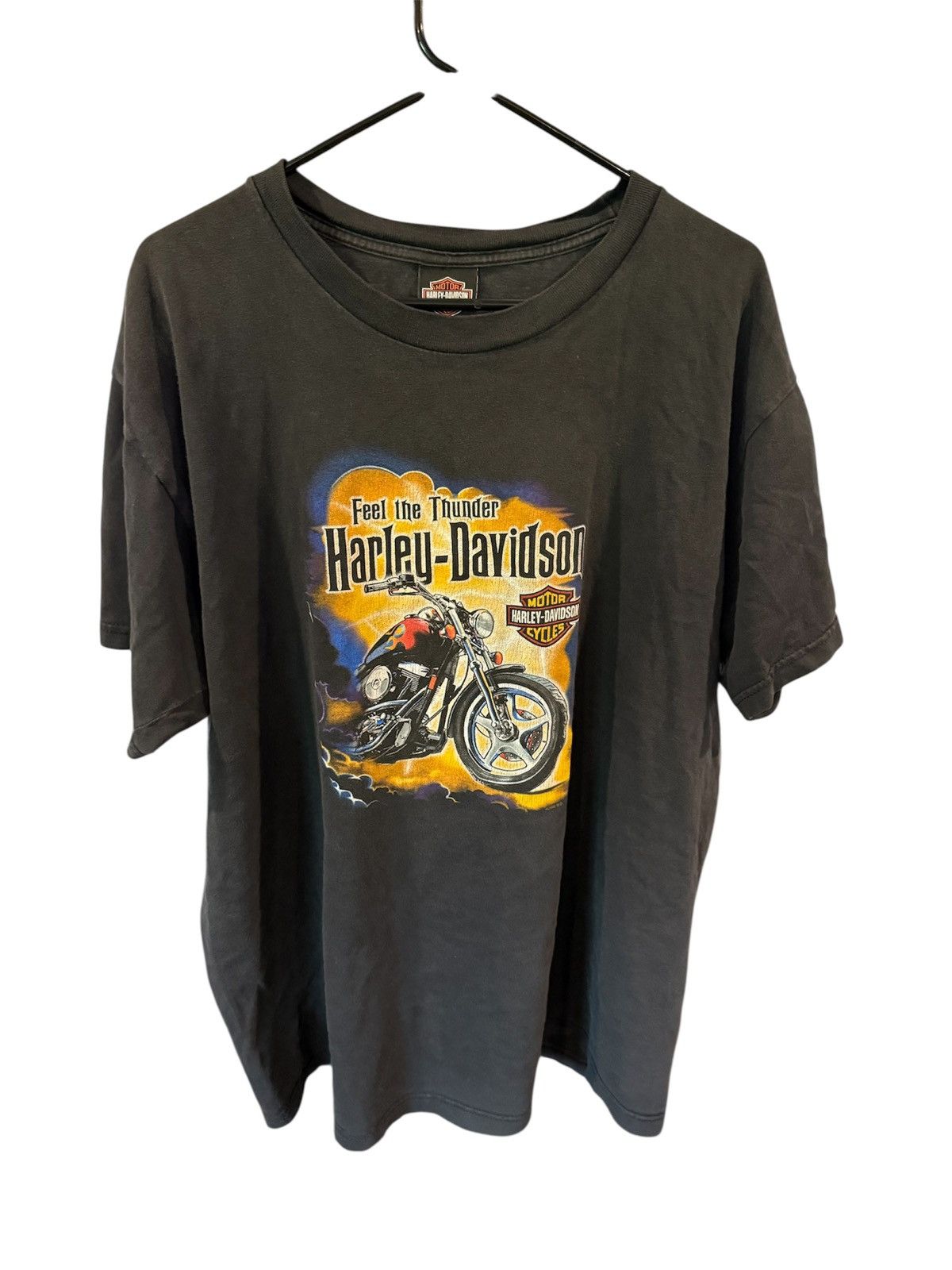 Harley Davidson 2003 FEEL THE THUNDER Harley Davidson T-Shirt Size XL Black Size US XL / EU 56 / 4 - 1 Thumbnail