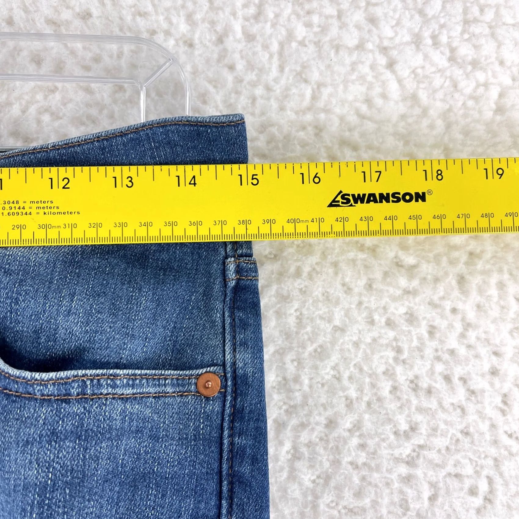 Madewell Madewell Jeans Skinny Womens Size 27 Blue Denim 5-Pocket 9" Mid-Rise Casual Regular Rise Pant Size 27" / US 4 / IT 40 - 6 Thumbnail