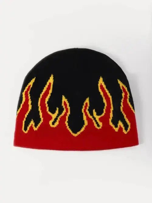 Other Fire Print Beanie Size ONE SIZE - 2 Thumbnail