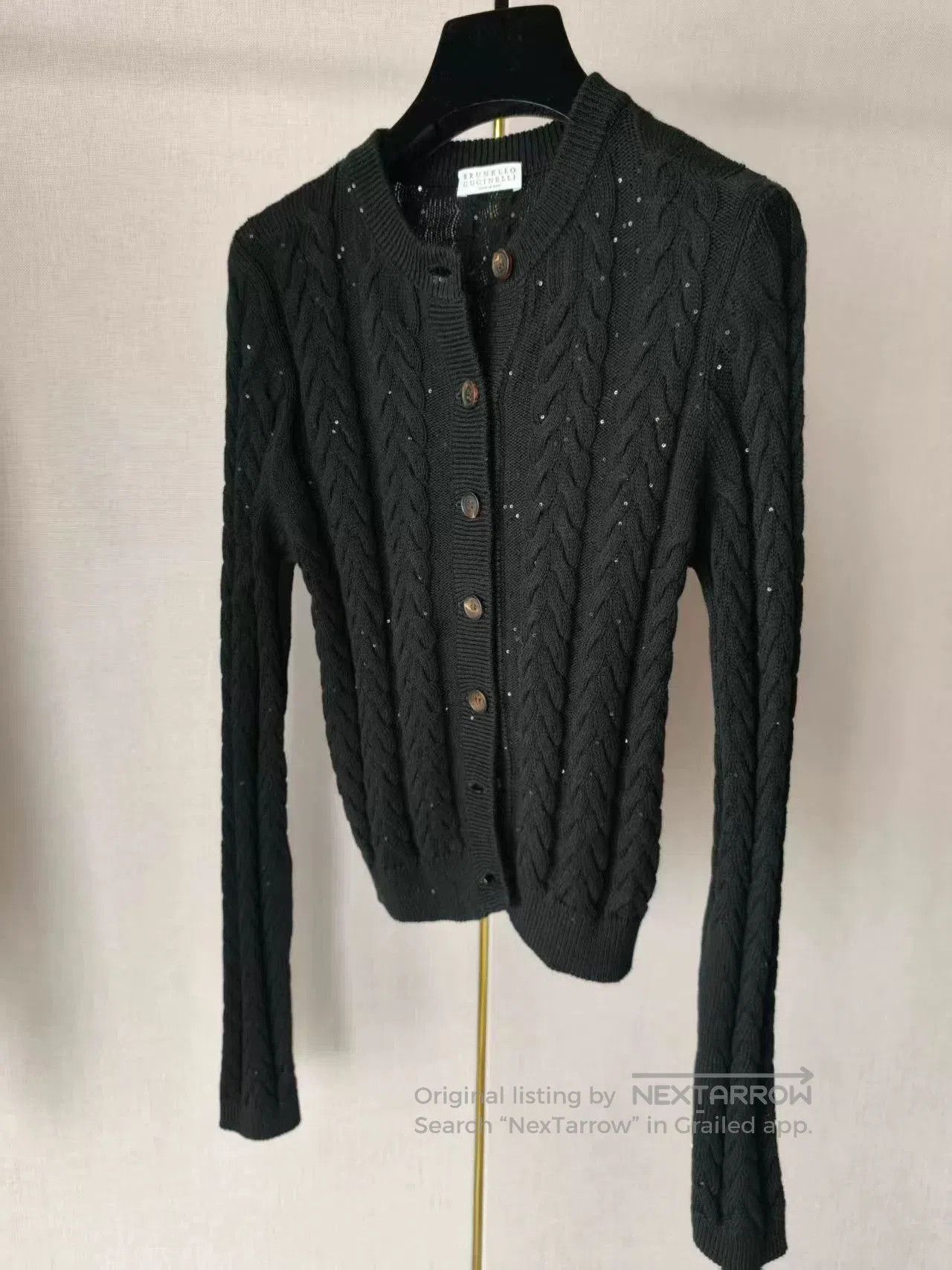 Brunello Cucinelli bc25 Sequin Knit Cardigan. Size M / US 6-8 / IT 42-44 - 1 Thumbnail