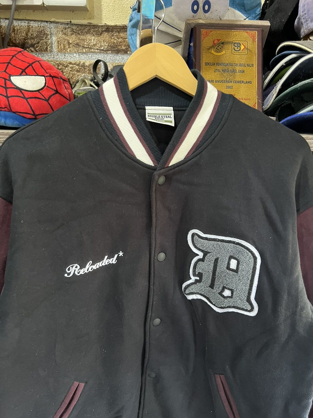 Japanese Brand 🔥Double Steal Cotton Varsity Jacket Size US L / EU 52-54 / 3 - 6 Thumbnail