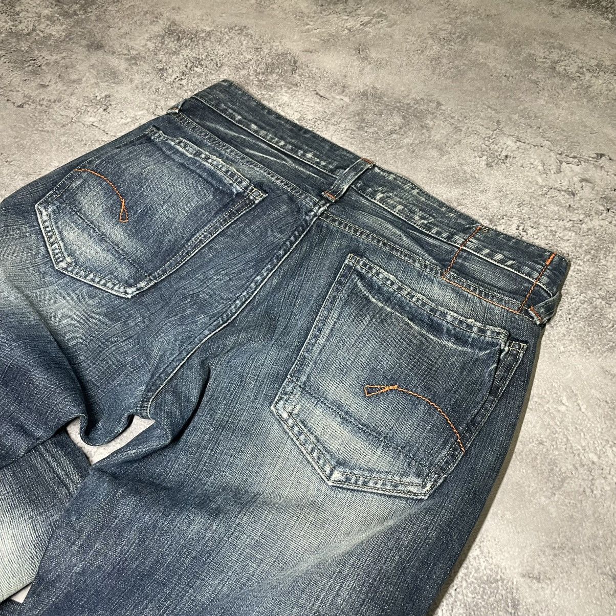G-Star × If Six Was Nine × Japanese Brand Crazy Vintage G-star Faded Distressed Rare Jeans Size US 33 - 12 Thumbnail