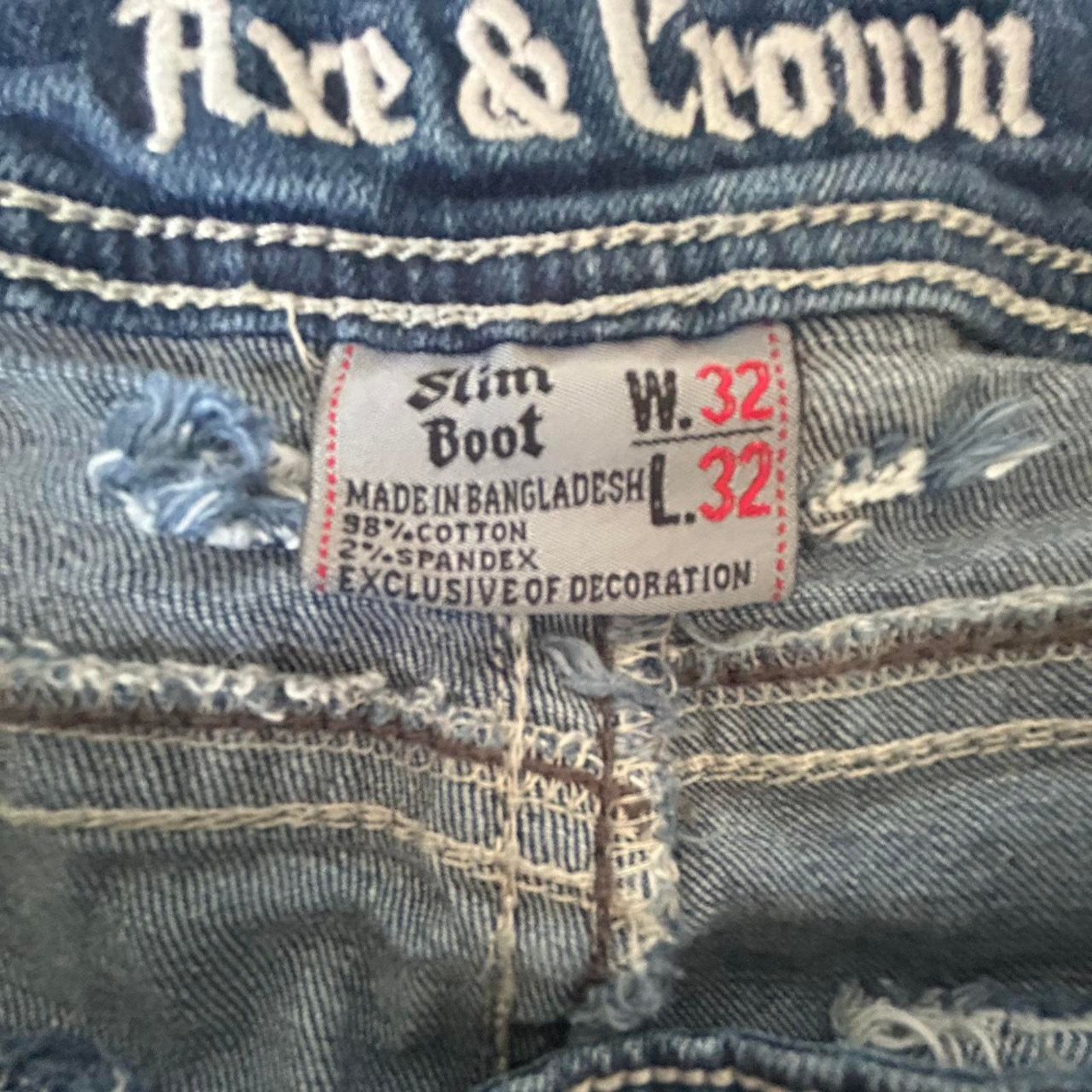 Other Ace and crown y2k denim jeans Size US 32 / EU 48 - 5 Thumbnail