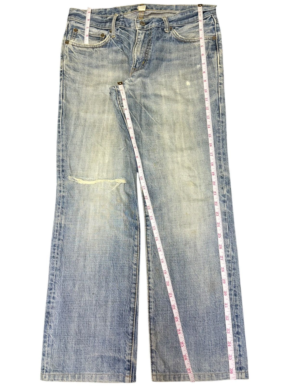 Gap Vintage Gap Mud Wash Distressed Jeans Size US 33 - 7 Thumbnail