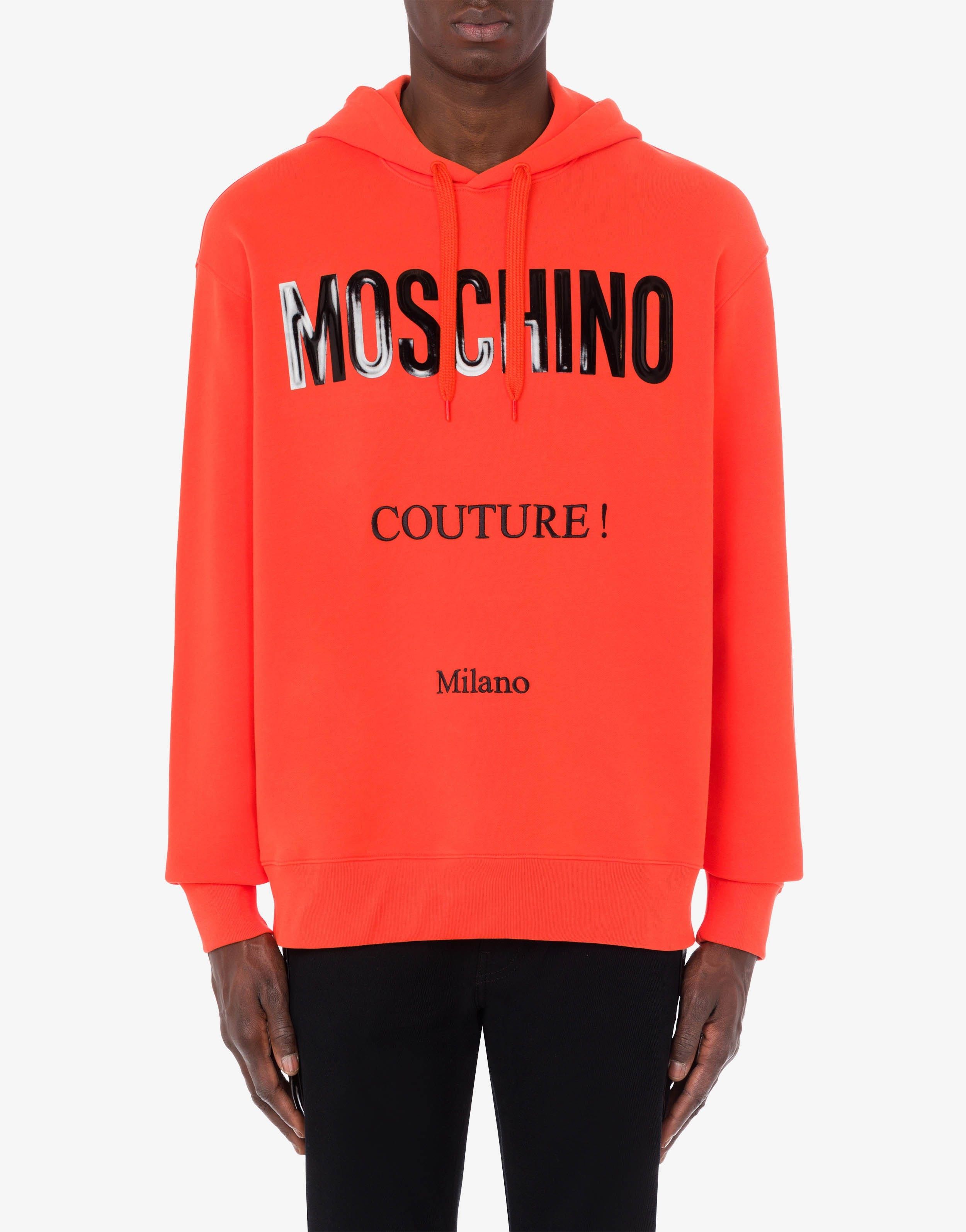 Moschino o1y0225 Logo Hoodie in Prick/Red Size US M / EU 48-50 / 2 - 2 Thumbnail