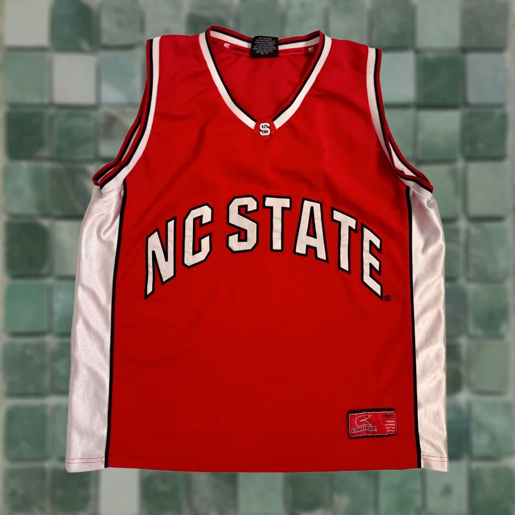 Vintage VINTAGE NC State Wolfpack Jersey Unisex Adults XL Red Colosseum #1 Size US XL / EU 56 / 4 - 1 Thumbnail