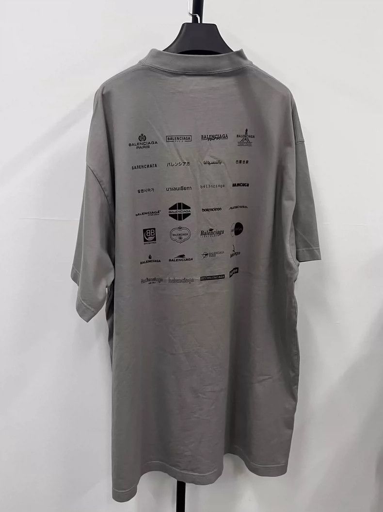 Balenciaga Balenciaga Logo Printed Crew Neck Short Sleeve T-Shirt Loo Size US L / EU 52-54 / 3 - 2 Thumbnail