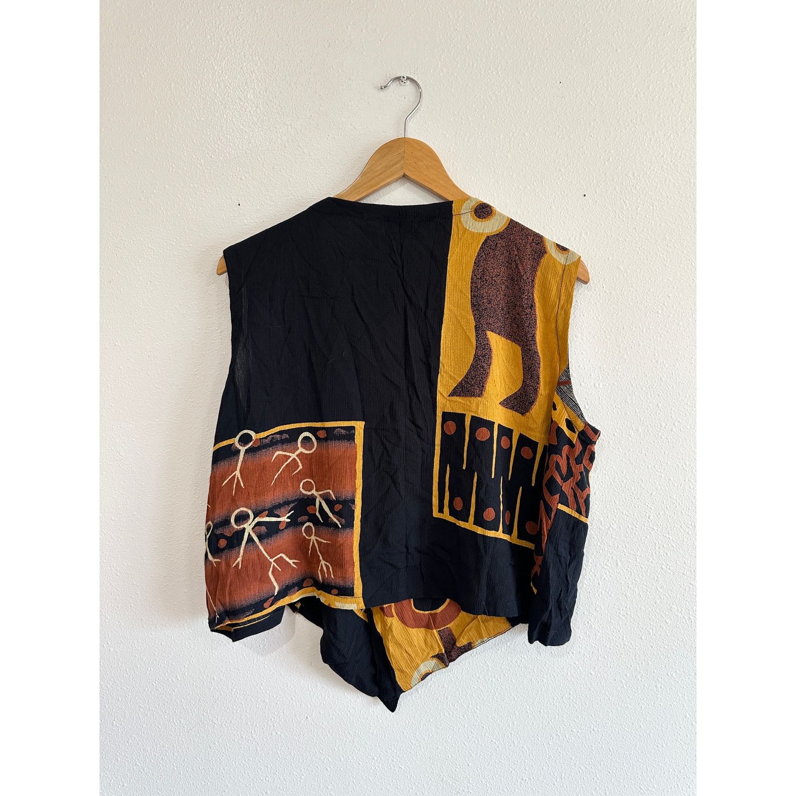 Vintage NOS 90's Hippie Boho Rayon Boxy Tank size XL Size XL / US 12-14 / IT 48-50 - 4 Thumbnail