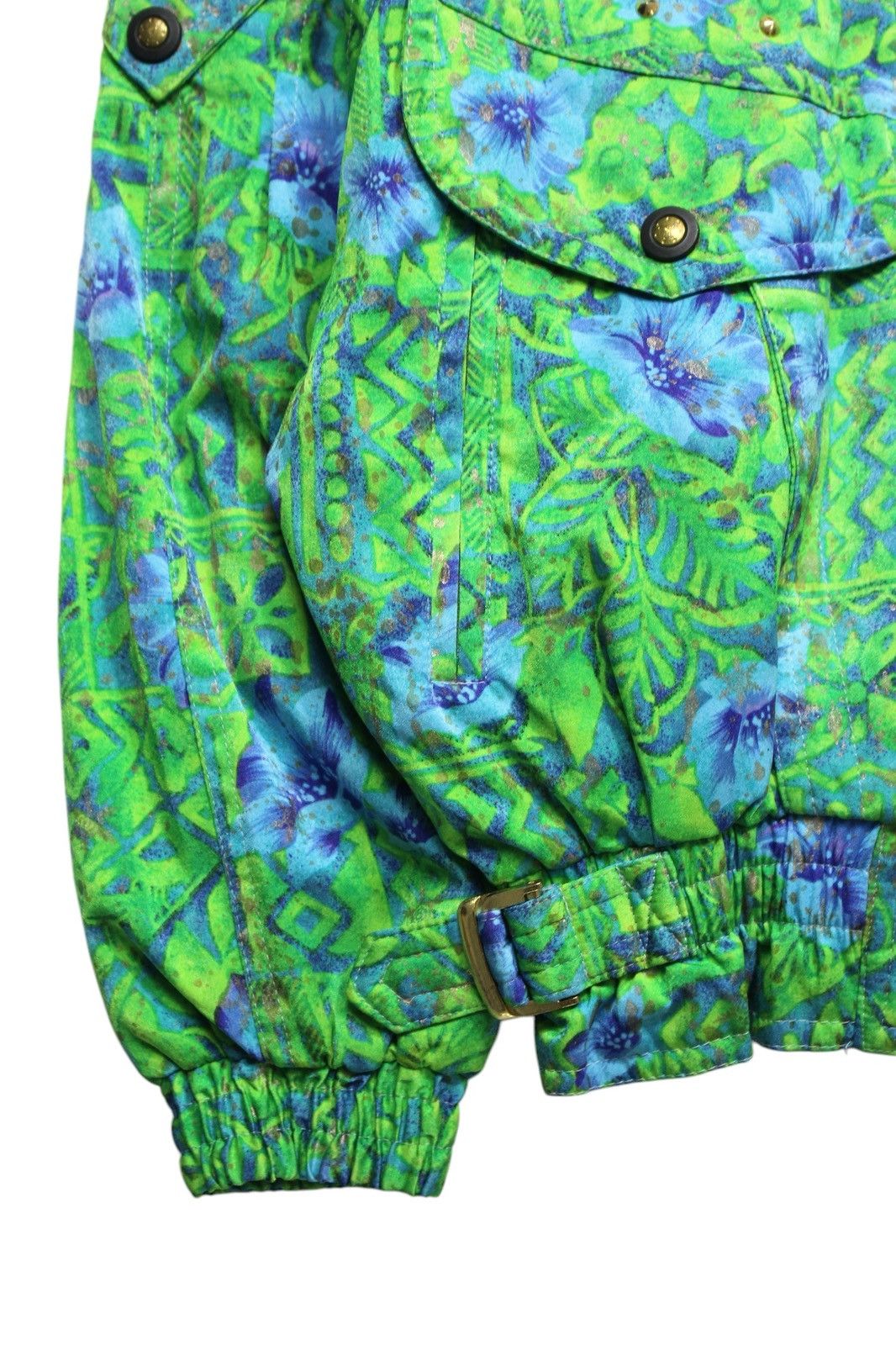 Yamaha 1990S YAMAHA FUR HOOD FLORAL JACKET Size US L / EU 52-54 / 3 - 4 Thumbnail