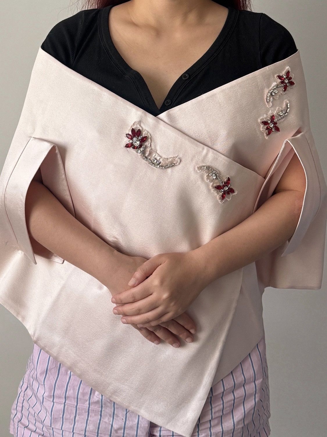 Prada runway cape