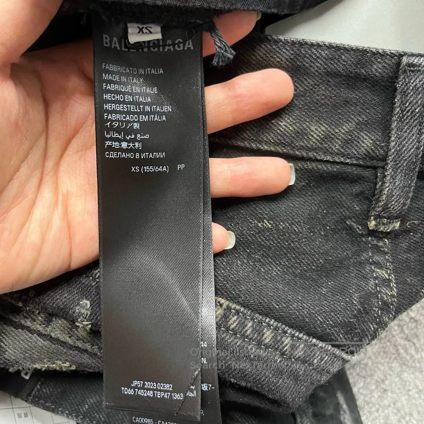 Balenciaga Balenciaga Distressed Straight. Size 22" - 4 Thumbnail