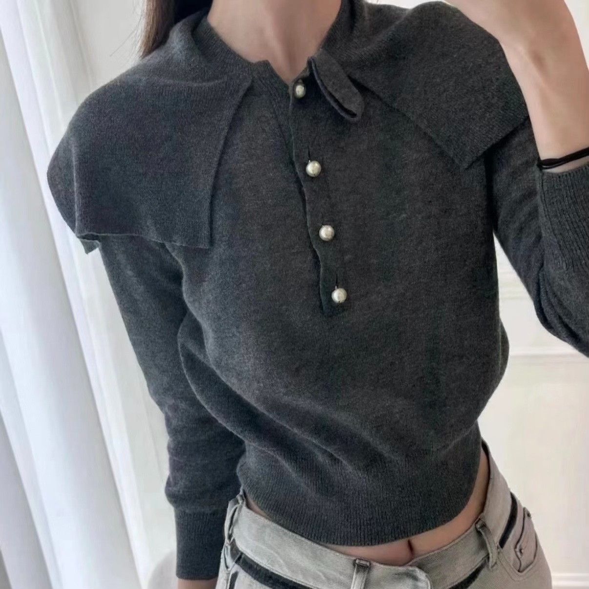 Dior Dior Knit Gray Sweater it_38 Women Size XS / US 0-2 / IT 36-38 - 1 Thumbnail