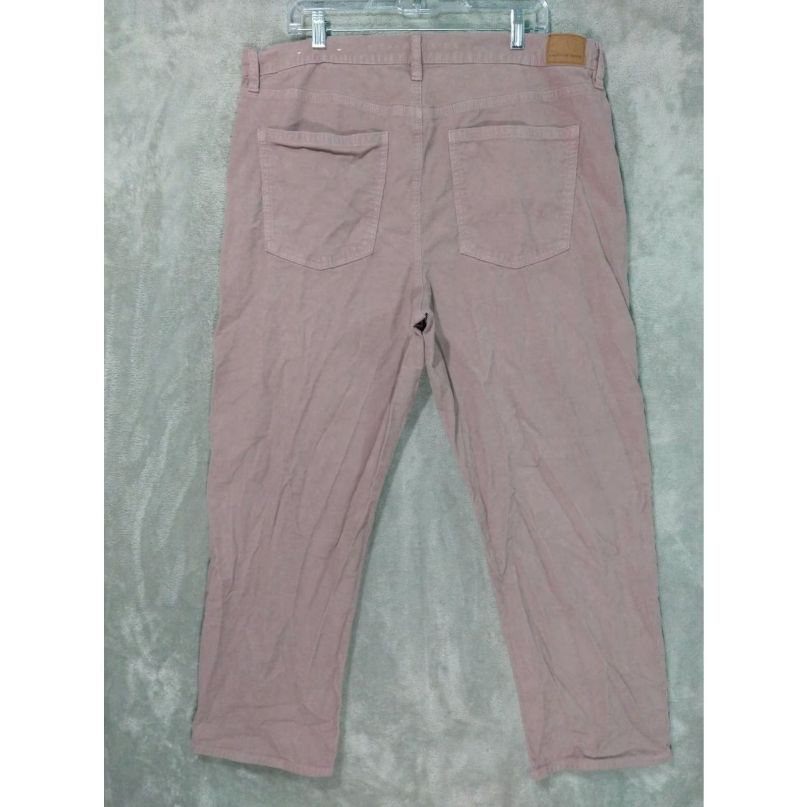 American Eagle Outfitters American Eagle Outfitters Pants Women 18 Pink Corduroy 90s High Rise Straight Stretch Chino Plus Size Short 28 In Inseam Womens Size 40" / US 18 - 2 Thumbnail